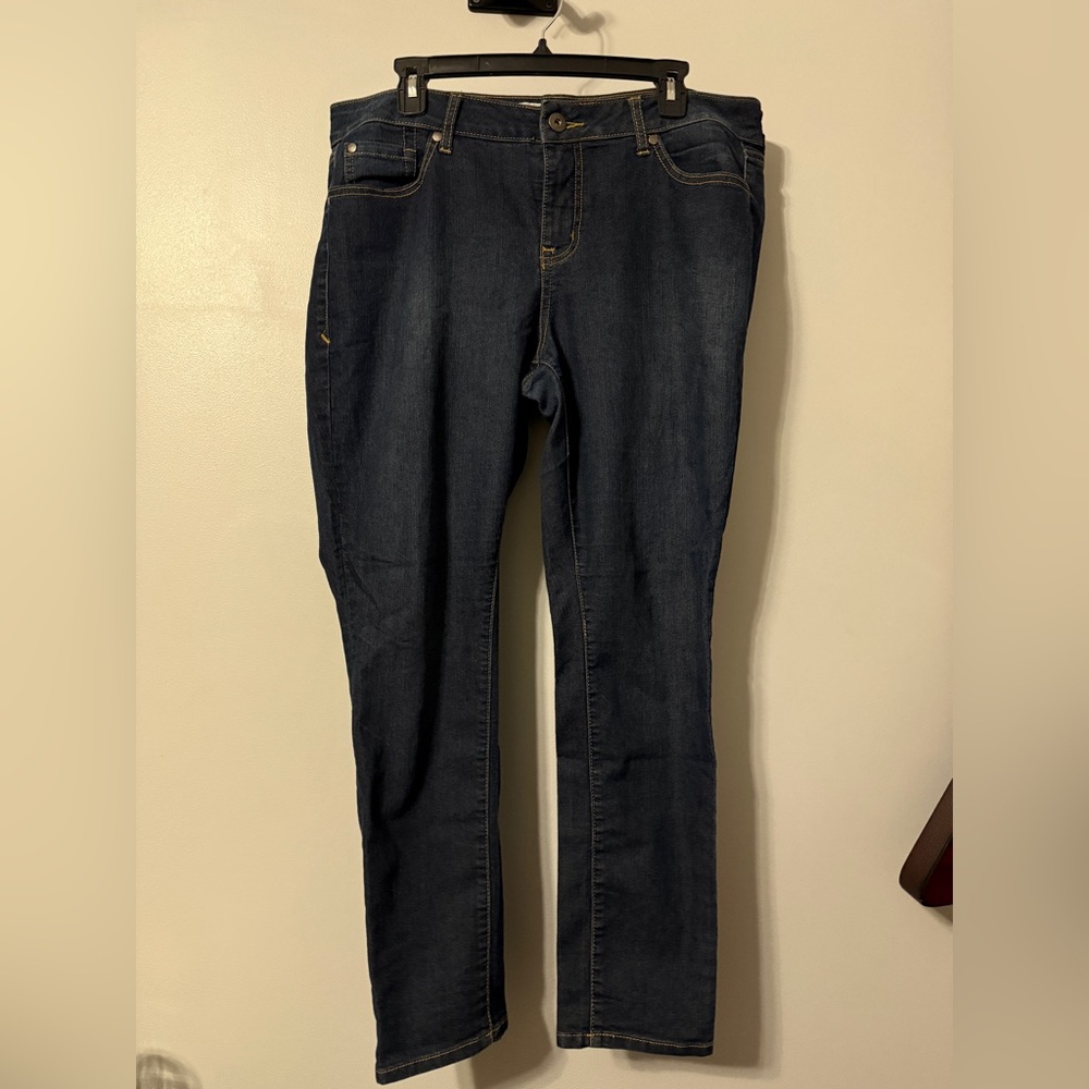 Torrid Women’s Dark Wash Blue Skinny Jeans Size 14 petitie